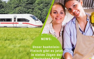 haehnlein an Bord: Genieße unser Hähnchenfleisch im Bordbistro der Deutschen Bahn